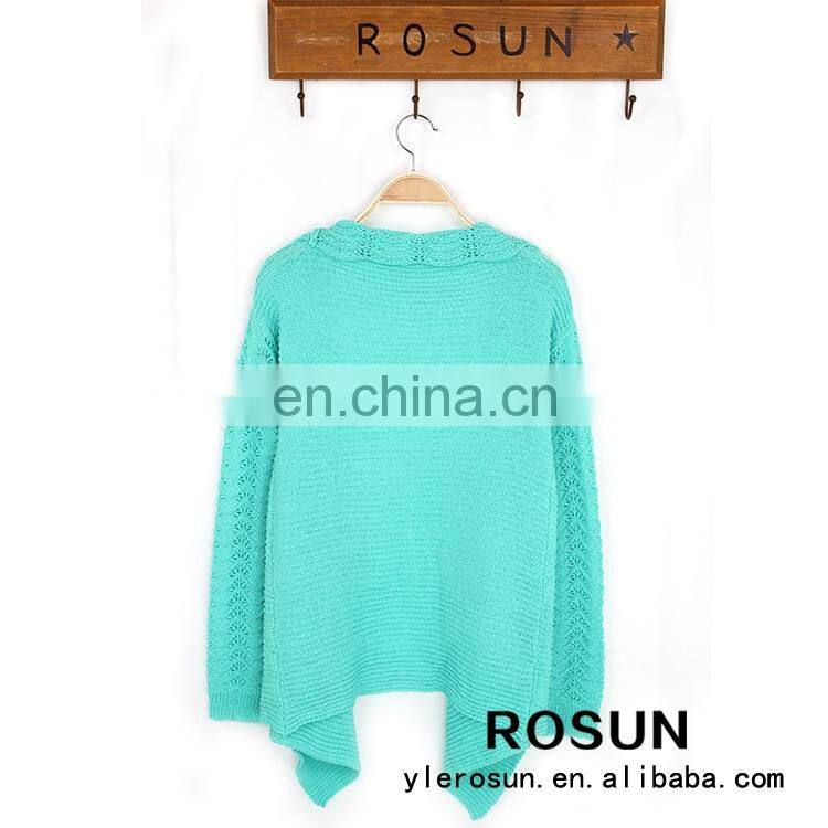New design lace knitting pattern shawl decoration women spring cardigan sweater women sweaters 2015