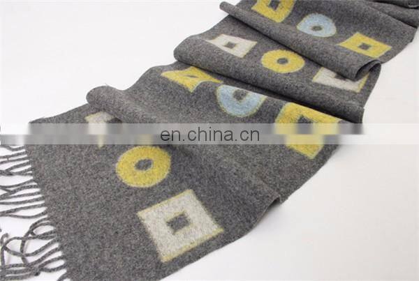 2016 new style square jacquard scarf winter woolen thick lambs wool lady shawl