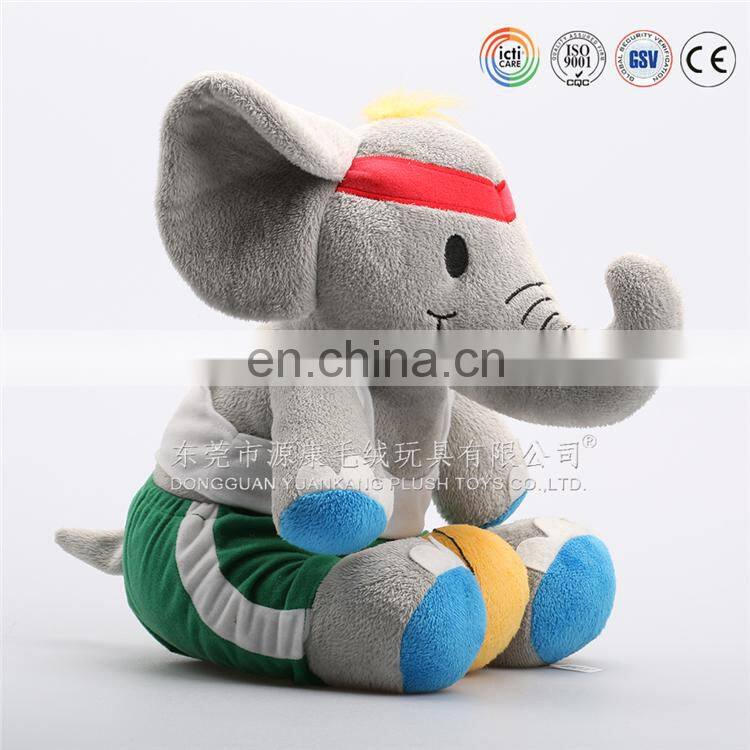 simulation small elephant plush toy mascot doll baby sleep pillow pattern