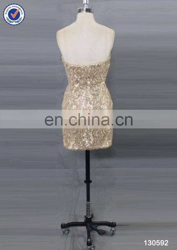 2014 Sexy shiny gold club dress for women
