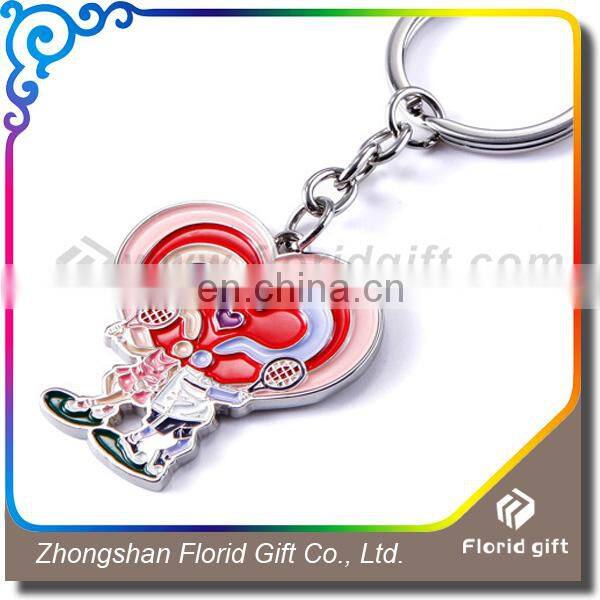 Wholesale custom made colorful metal key chain