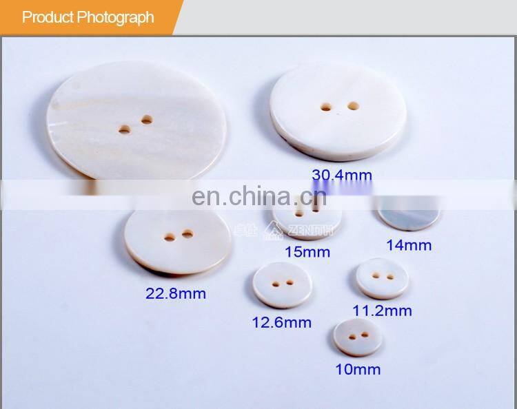 Quality Two Holes Natural River Shell Button for Clothing BN80063