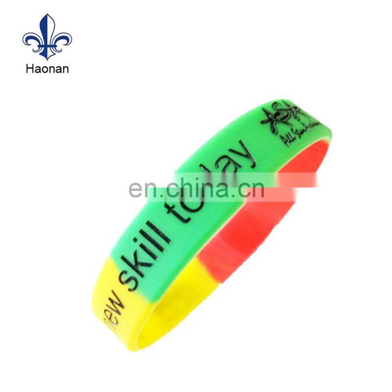 factory silicone bracelet,colorful custom silicone band