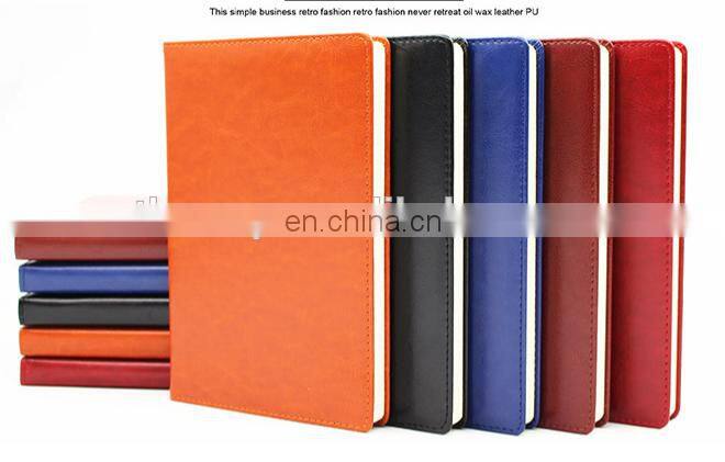 A5 PU Leather Notebook Office Folio Organizer Business Looseleaf Notebook