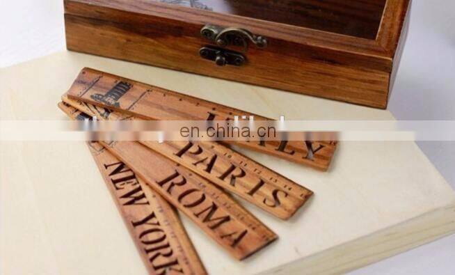 Vintage Student's Stationery Environmental Wood Material Rulers