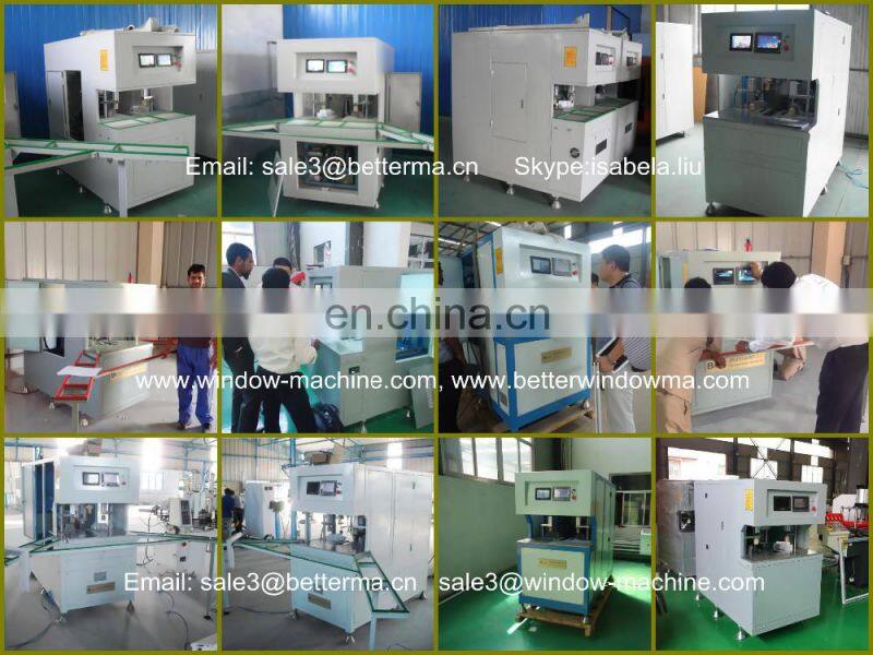 CNC full automatic Plastic PVC UPVC window door corner cleaning machine