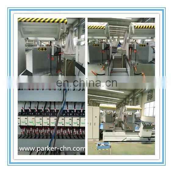 CNC Control Double Mitre Saw for Aluminium window door profile double head cutting