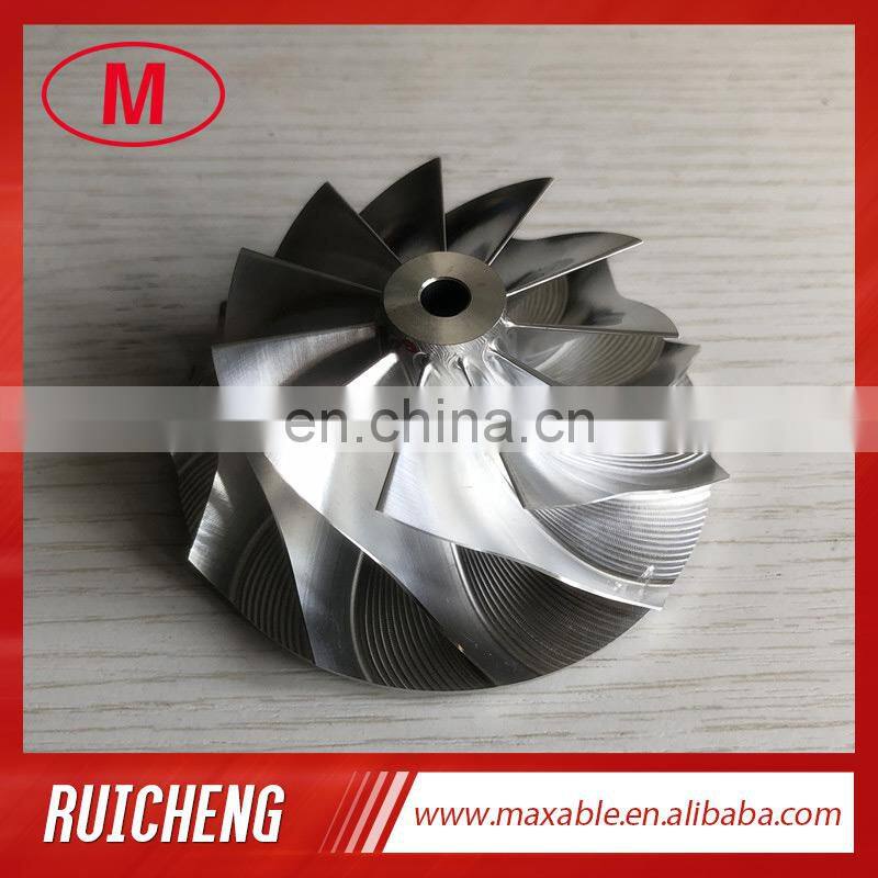 GT3582 451644-0005 61.33/82.00mm 11+0 blades cutback:0.0 Turbo Billet/aluminum 2618/milling compressor wheel for racing