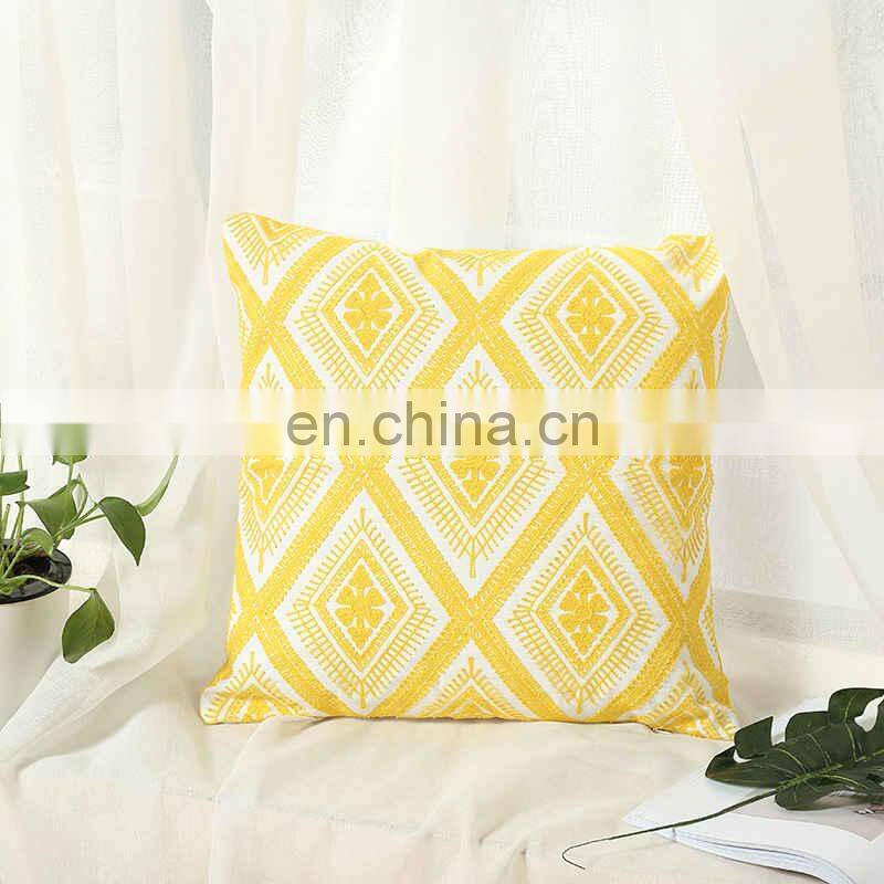 i@home Threaded Modern Geometric Vintage Floral Fashion Sofa Pillow Cushion Cover