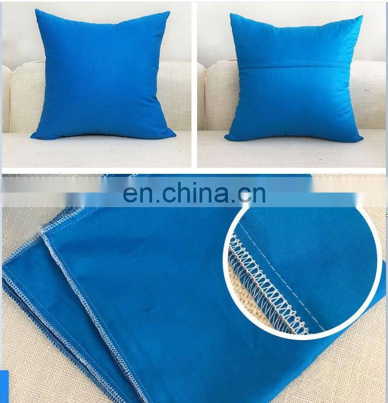 Home deco pillow cushion covers 100% cotton solid plain white cushion covers cotton