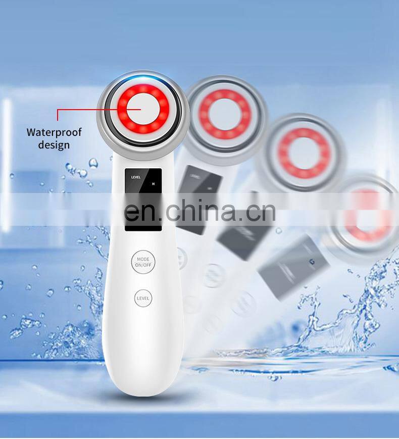 New Portable Waterproof R-F Radio Frequency EMS Massager Anti-aging Face Skin Care Wrinkle Removal Device for Travel