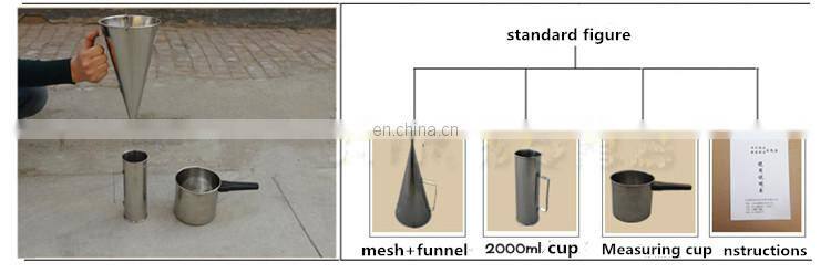 Cement Testing Equipment Stainless Steel Marsh Funnel Viscometer