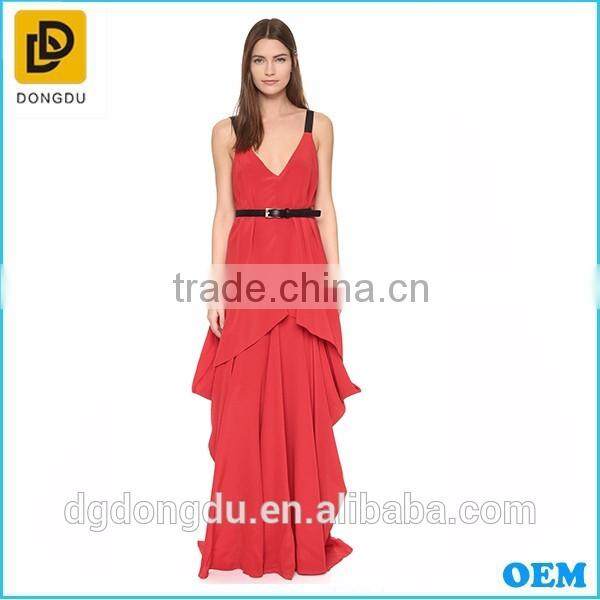 2016 Summer fashio deep V- collar new fashion lady long sexy maxi formal dress