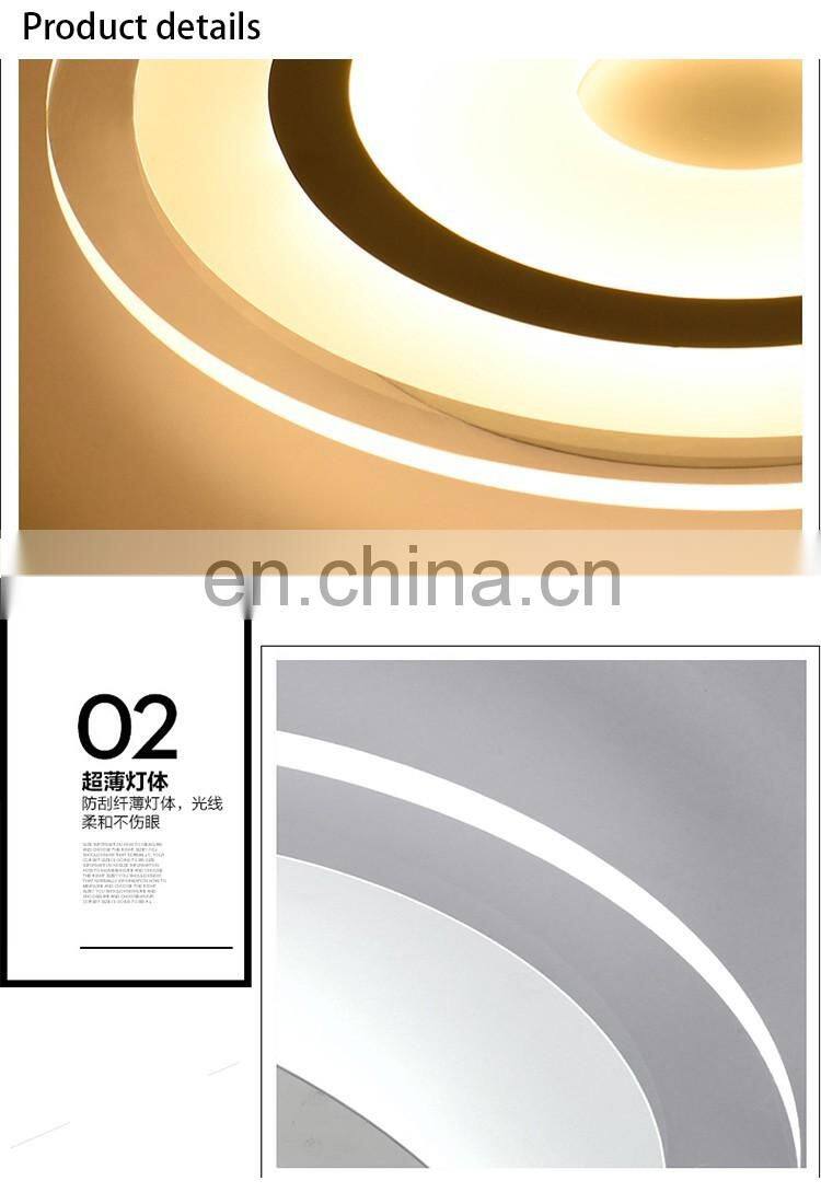 Creative 68W LED Round acrylic ceiling lighting for bedroom