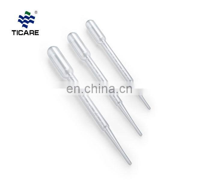 Disposable Transparent Color 3ml Pasteur Pipette