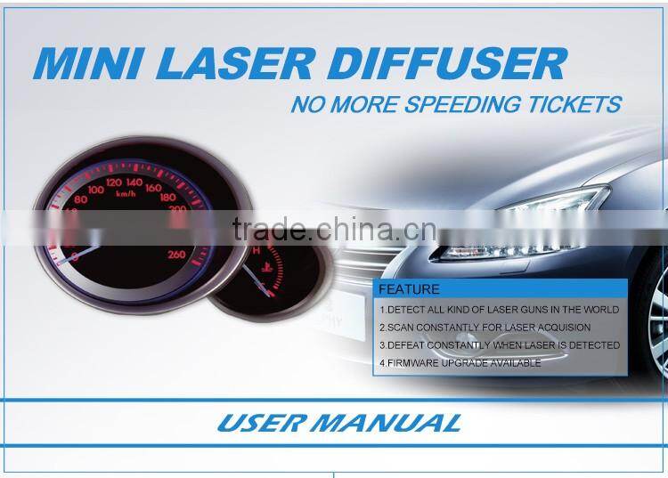 NO MORE SPEEDING TICKET anti police radar detector car diffuser with anti laser diffuser