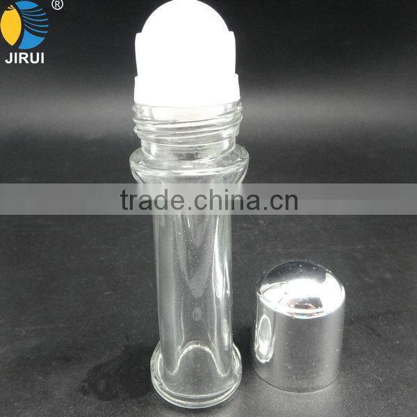 40ml Tabular Clear Roll on Glass Bottle