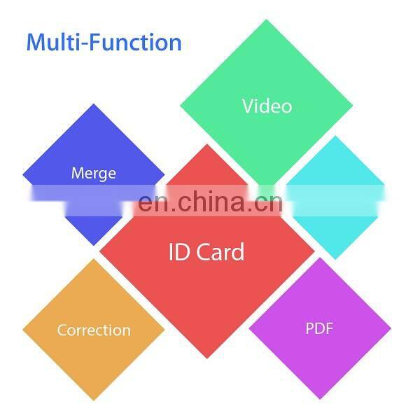 FZ500 A4 Foldable ID Card Book Scanning Camera 2592*1944 Fixed Focus 5MP Portable Document Scanner