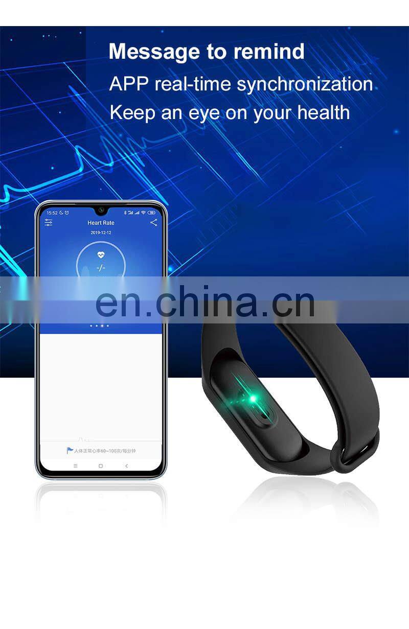 M4 Smart Watch Sport Bracelet Waterproof Sedentary Remind Heart Rate Fitness Tracker Smartwatch M4
