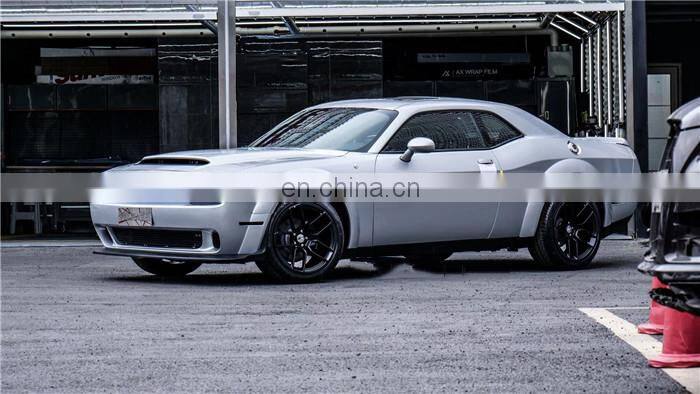 Runde Suitable For Dodge Challenger Upgrade Hellcat Front Bumper Wide Body Wheel Eyebrows Hole-opening Hood Original PP