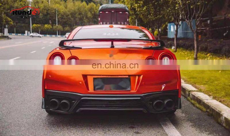 Runde Upgrade To 17+ GT-R PP Material Car Bumper Side Skirts Engine Hood Front Rear Lights Body Kit For Nissan GTR R35 2008+