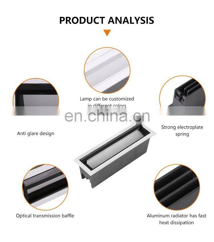 Tri Color High Lumen Energy Saving 3 Year Warranty Indoor Lighting System 30W Led Linear Down Lamp