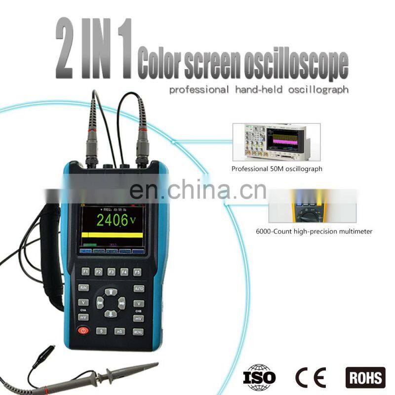 All-sun EM1230 Handheld Digital Storage Oscilloscope 25MHz 100M Sa/s Scope Meter with LED backlight stock in US