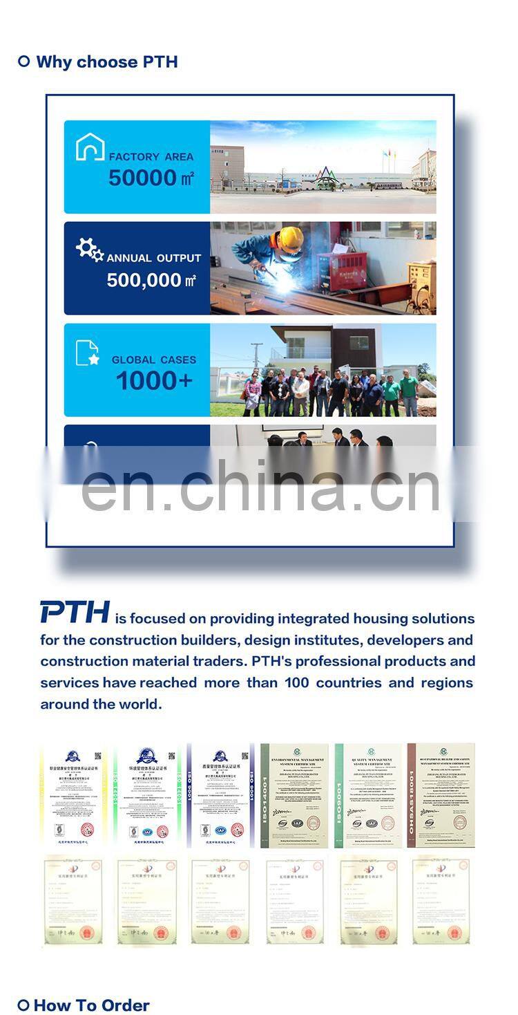 Casa prefabricada instalada simple de China