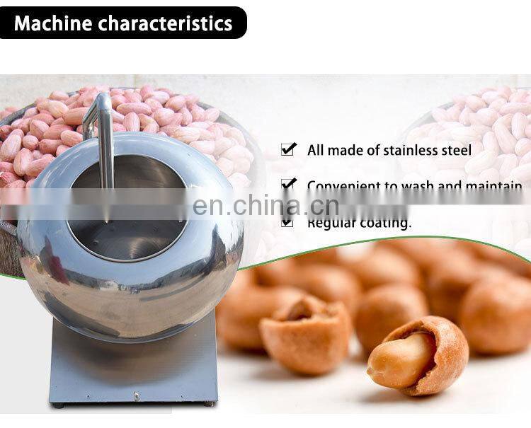 industrial nuts peanut chocolate almond sugar coating pan machine for sale