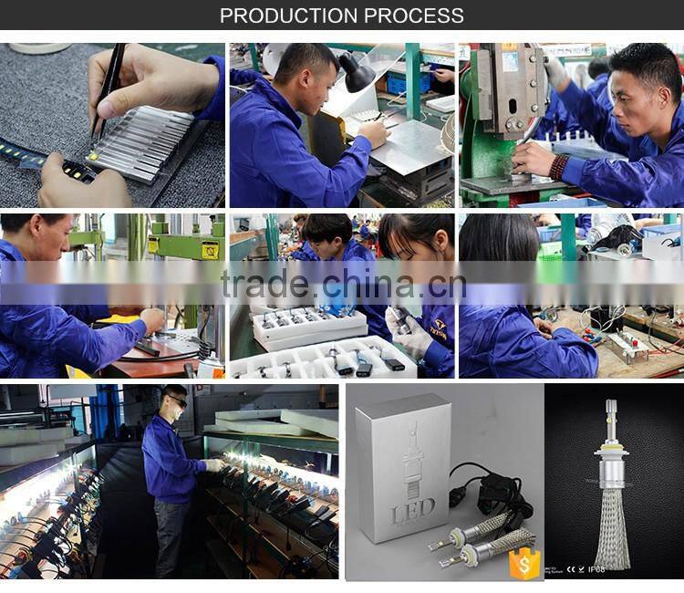 Factory price 24w 3x5 square car h3 led headlight bulbs,separated driver led headlight