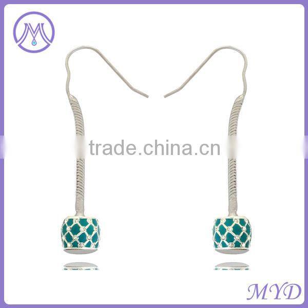 fancy enamel crystal ball drop earrings in wholesale from shenzhen