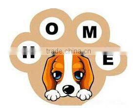 customized crystal heart pet ID charm for necklace