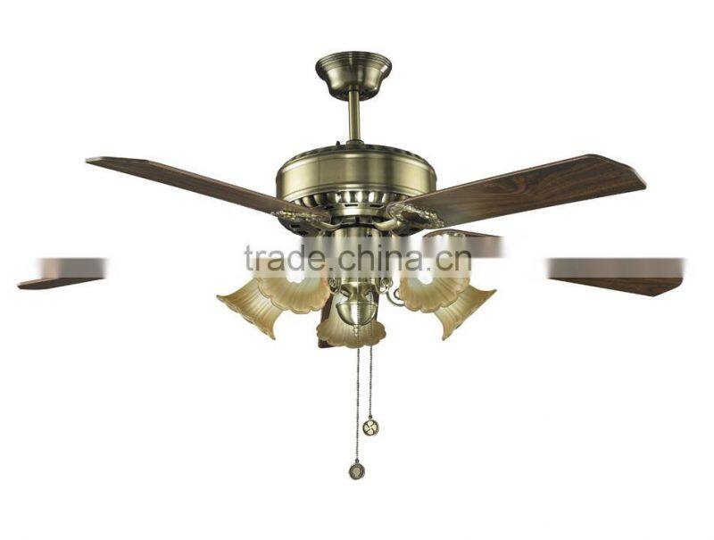 Modern home appliance decorative led light remote control ceiling fan