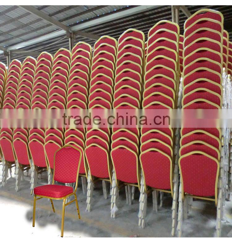 FOSHAN FURNITURE 2015 NEW STYLE IRON STACKABLE CHAIR FOR HOTEL