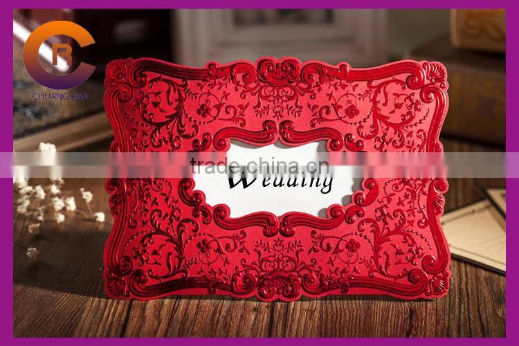 2015 New Design Printed Business Graphic Paper Crafts Greeting Wedding Invitation Card