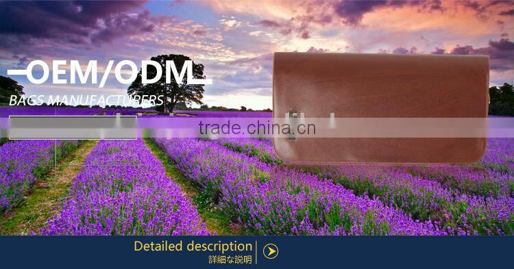 fashion men's pu leather wallet zipper case