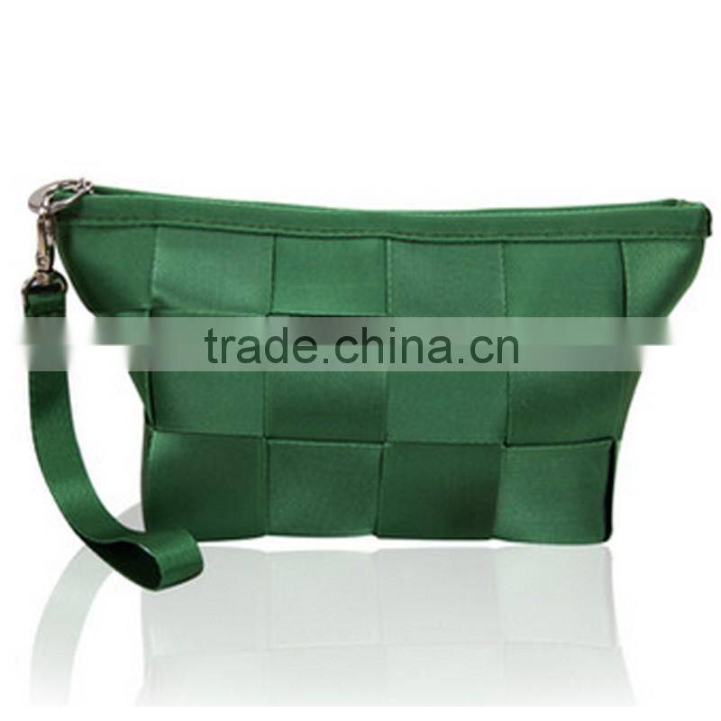 Grid cosmetics bag hand bags travel wash gargle personality makeup cases