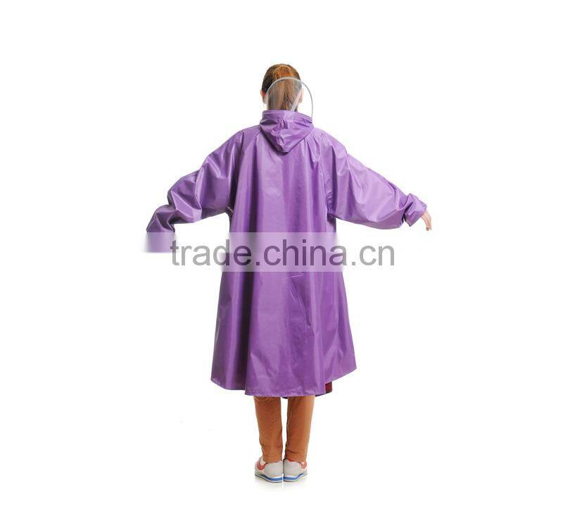 Long motorcycle rain poncho Raincoat with logo
