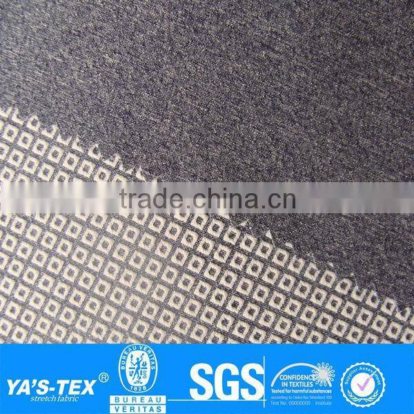 emboss polyester spandex yarn dyed 4 way spandex cycle sportwear fabric