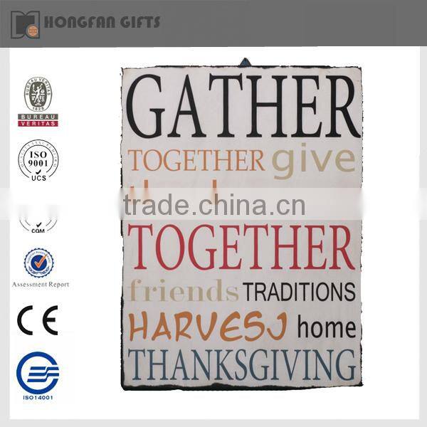 Fashion wood wall decoration plaque craft