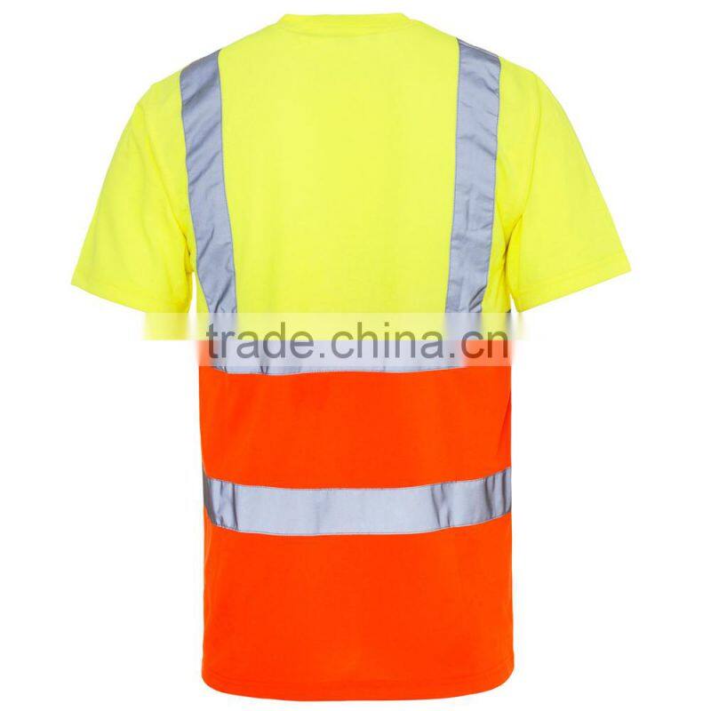 Two tone high visibility polo shirt