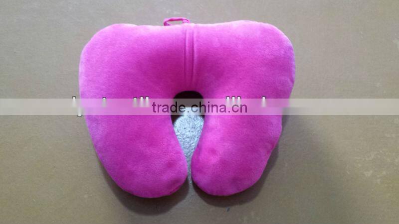 U shape design cheap soft car travel neck rest pillow