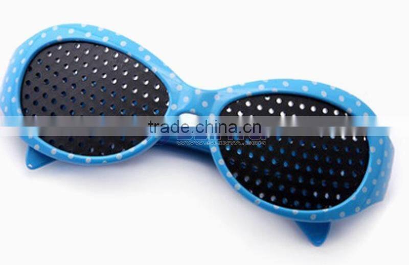 Children Black Eyesight Improvement Glasses Vision Care Exercise Eyewear Pinhole Glasses Training