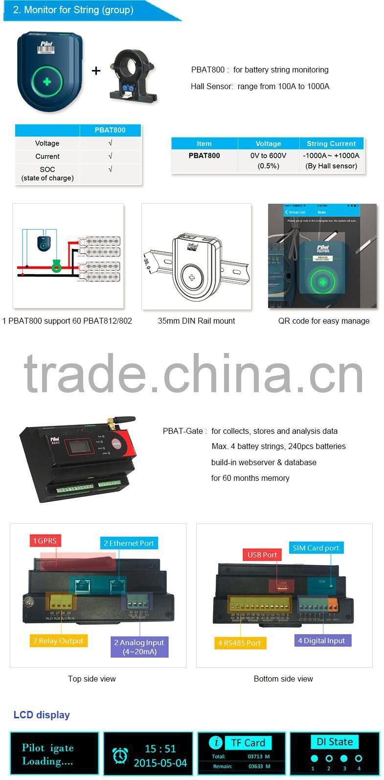 PILOT PBAT UPS battery sensor Battery Monitoring System