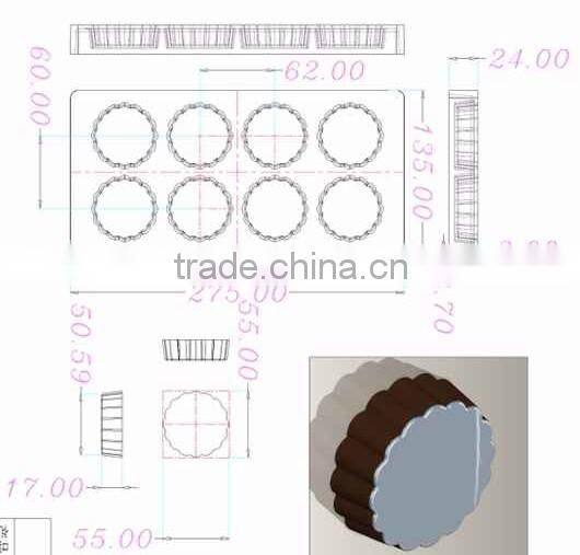 big heart chocolate mould
