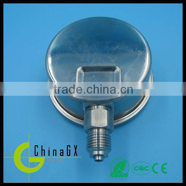 Stainless steel silicone oil filled fuel water pressure gauge manometer