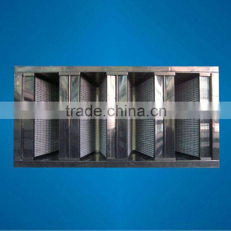 3V-bank mini-pleat HEPA air filter