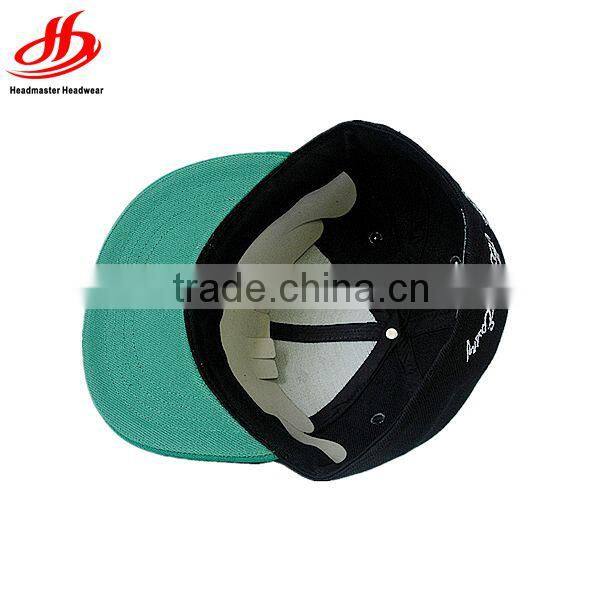 Custom embroidery flat bill wool flex fitted caps