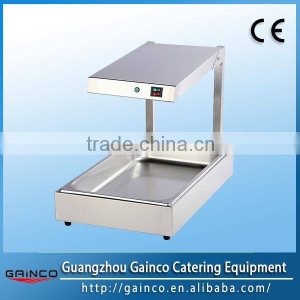 New design Curved glass food warmer , food warmershow case ,food warmer cart