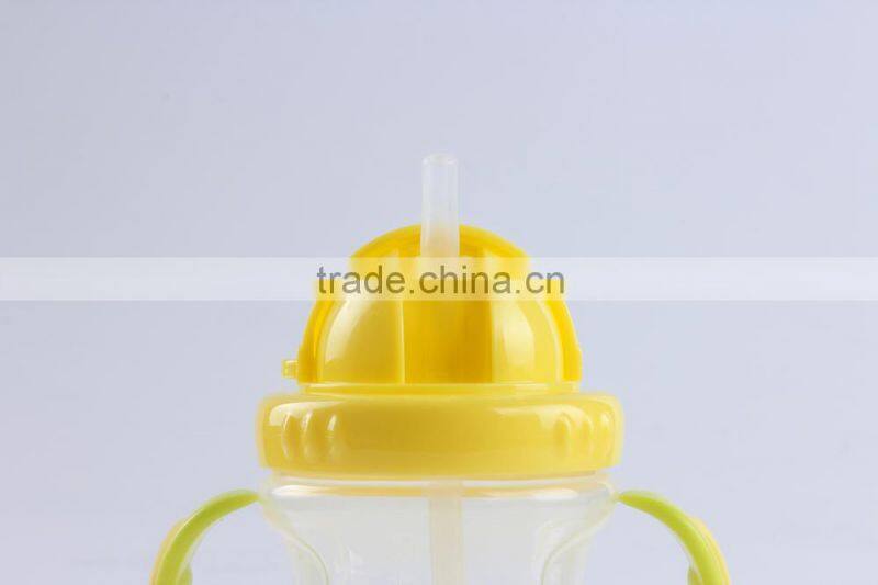 Animal Shape Baby Learning Cup With Silicone Straw /Bear Shape Baby Learning Cup
